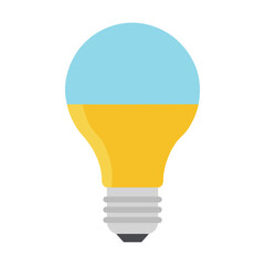 LED Bulb Vector Art Illustration - Electric Light Icon Design