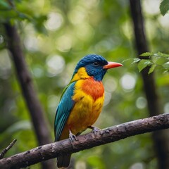 Obraz premium Red and yellow macaw