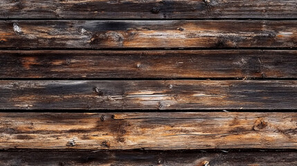 Obraz premium Weathered wood planks showcase the beauty of aged textures, perfect for rustic design inspiration Explore the intricate patterns and shades in this natural backdrop. Generated AI