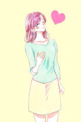 恋する女性　大人