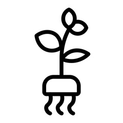 Obraz premium agricultural planting seeds line icon
