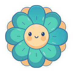 Fototapeta premium Valentine’s day floral celebration garden digital illustration colorful cheerful cute concept