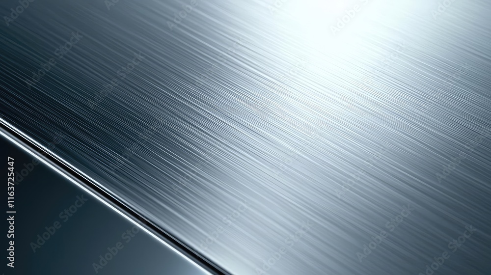 Poster brushed abstract background idea. close-up view of brushed metal surface with reflective textures an