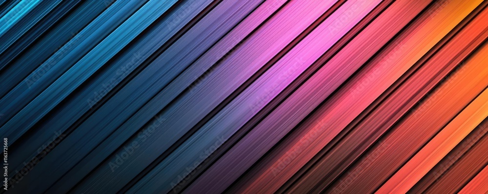 Poster brushed abstract background idea. vibrant diagonal lines in blue and orange create a stunning visual