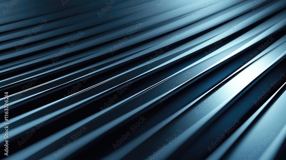 Poster brushed abstract background idea. close-up view of smooth, shiny metal surface with diagonal lines a