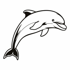 Dolphin logo icon vector illustration