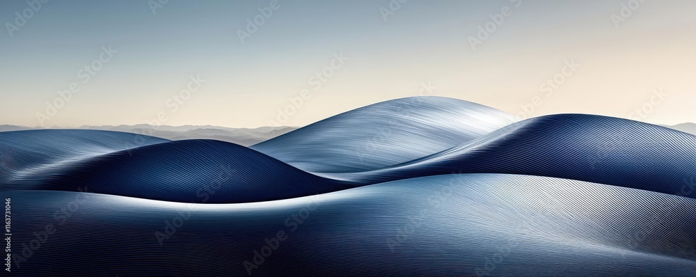 Poster brushed abstract background idea. serene undulating hills under a soft, muted sky create a tranquil 