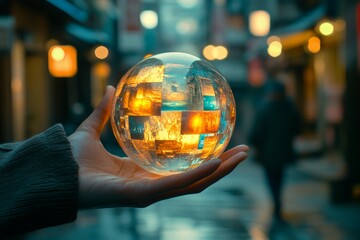 Fototapeta premium The Crystal Sphere, Schizotypal Personality Disorder