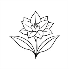  Blooming Flower with Leaves for Springtime Design
