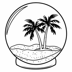 Beach icon vector illustration 