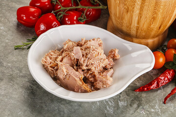 Canned tuna fish for salad