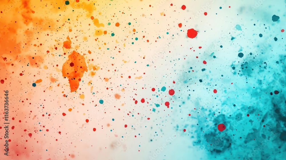 Poster splatter abstract background concept. colorful abstract splash of paint creating artistic textures a