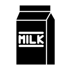 farm milk glyph icon