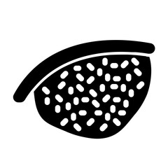 wild honey bee glyph icon