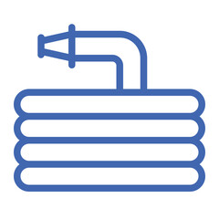 Obraz premium water hose color icon