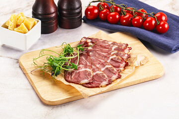Italian pork sausage - prosciutto crudo