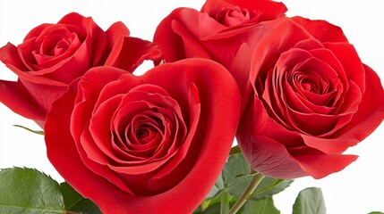 Fototapeta premium Closeup Vibrant Red Roses Bouquet Floral Photography