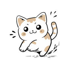 cartoon cat joyfully running across 4