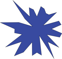 Obraz premium An abstract isolated star burst shape design element.