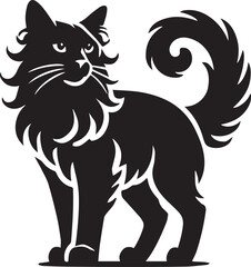 Black cat silhouette