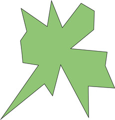 An abstract isolated star burst shape design element.