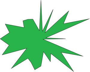 An abstract isolated star burst shape design element.