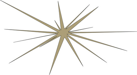 Obraz premium An abstract isolated star burst shape design element.