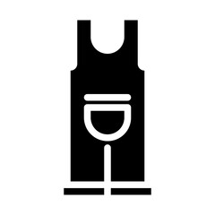 farm clothes solid icon