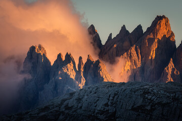 Tre Cime rock formation, Dolomites