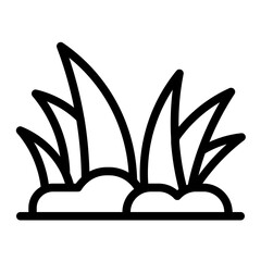weeds line icon