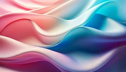 Obraz premium An abstract background with a smooth fusion of pastel colors, mimicking the delicate folds of soft, silky fabric