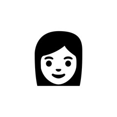 Person with Straight Hair