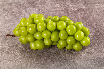 Sweet ripe juicy green grape