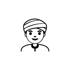 Man with Turban Icon

