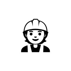 Unisex Construction Worker Icon
