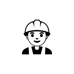 Male Construction Worker Icon
