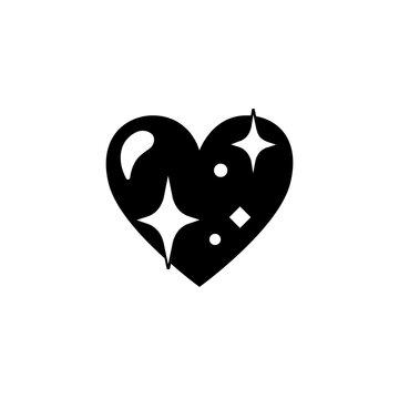 Naklejki sparkling heart