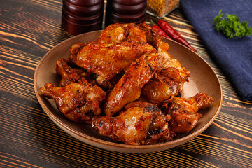 Hot and spicy Buffalo chicken wings