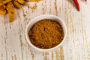 Indian cuisine - curry powder for culinary