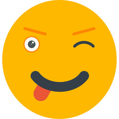 Wink Emoji Icon