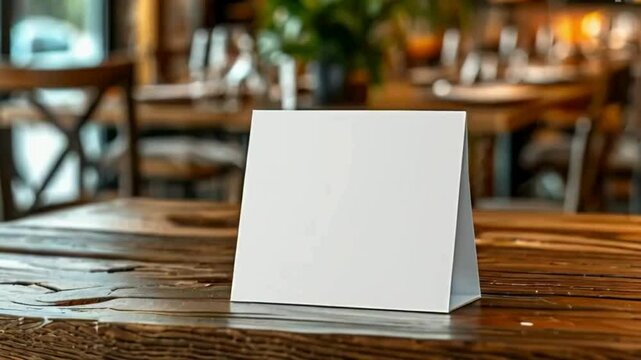 empty table in restaurant