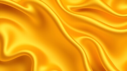 Fototapeta premium Golden Silk Drapery: Luxurious, Fluid, and Radiant Texture