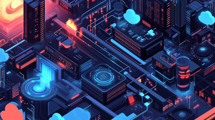 Isometric View of a Complex Database Management System