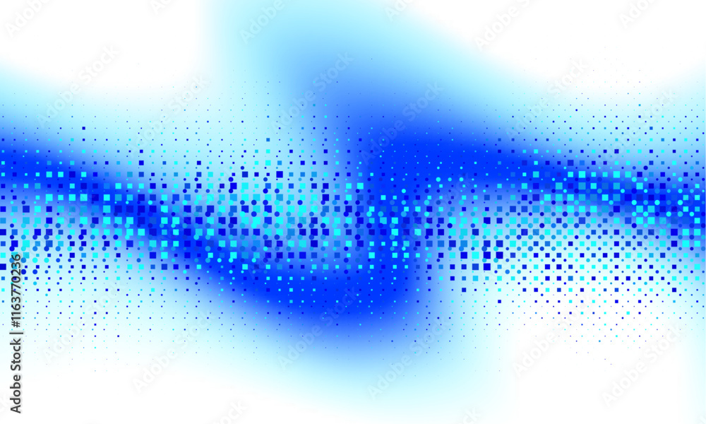 Poster Abstract pixel grid pattern pixel art on white isolated background, vector design.