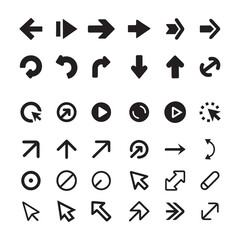 arrow icon set vector art design