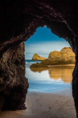 Algarve cliffs and coastal landscape, Portugal