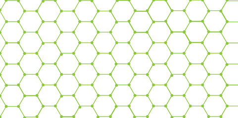 Green jelly net / grid.honey comb illustration on white background.wallpaper Illustration. 