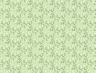 Seamless Bamboo Leaf Pattern Green Nature-Inspired Background for Eco-Friendly Packaging, Textile Designs, and Wallpaper
