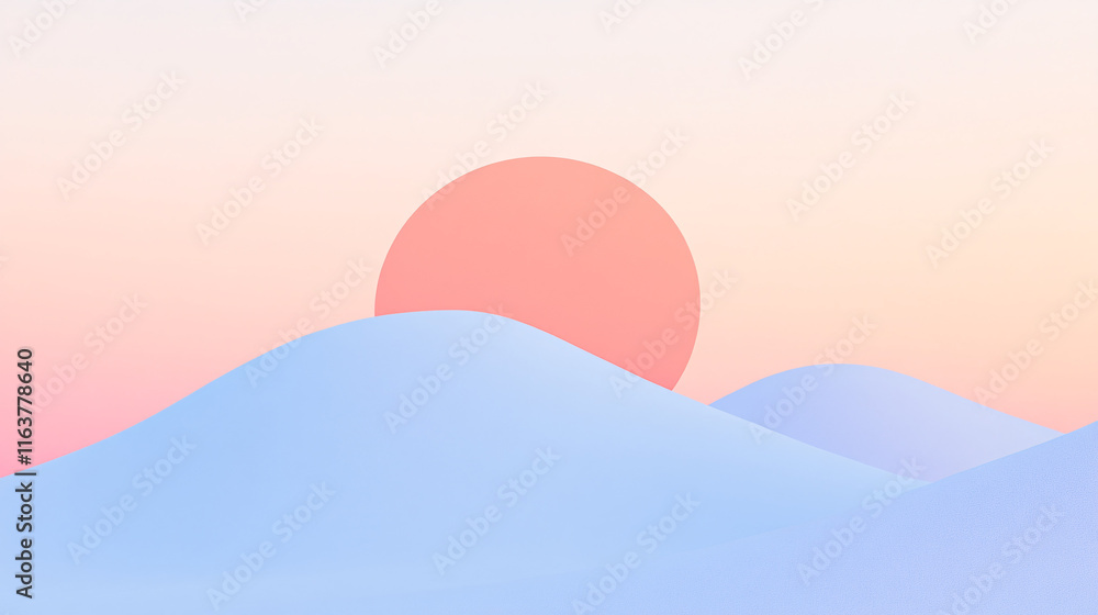 Aufkleber a stunning 4k gradient wallpaper featuring a smooth blend of pink and blue tones, creating a modern 