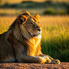 portrait of a lion